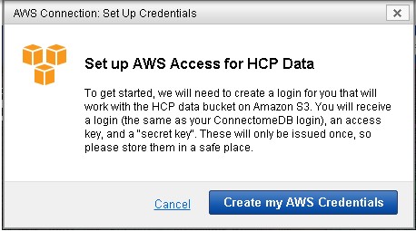 AWS access for HCP Data