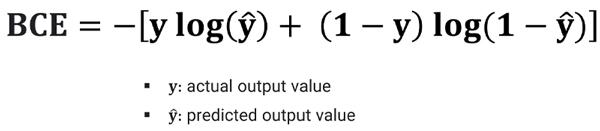رابطه تابع هزینه cross entropy در مسائل دو کلاسه